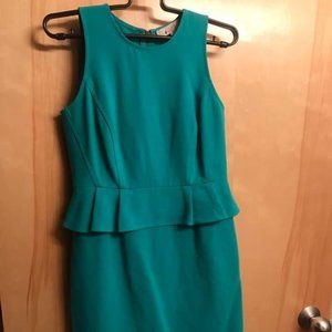 Teal Peplum Dress